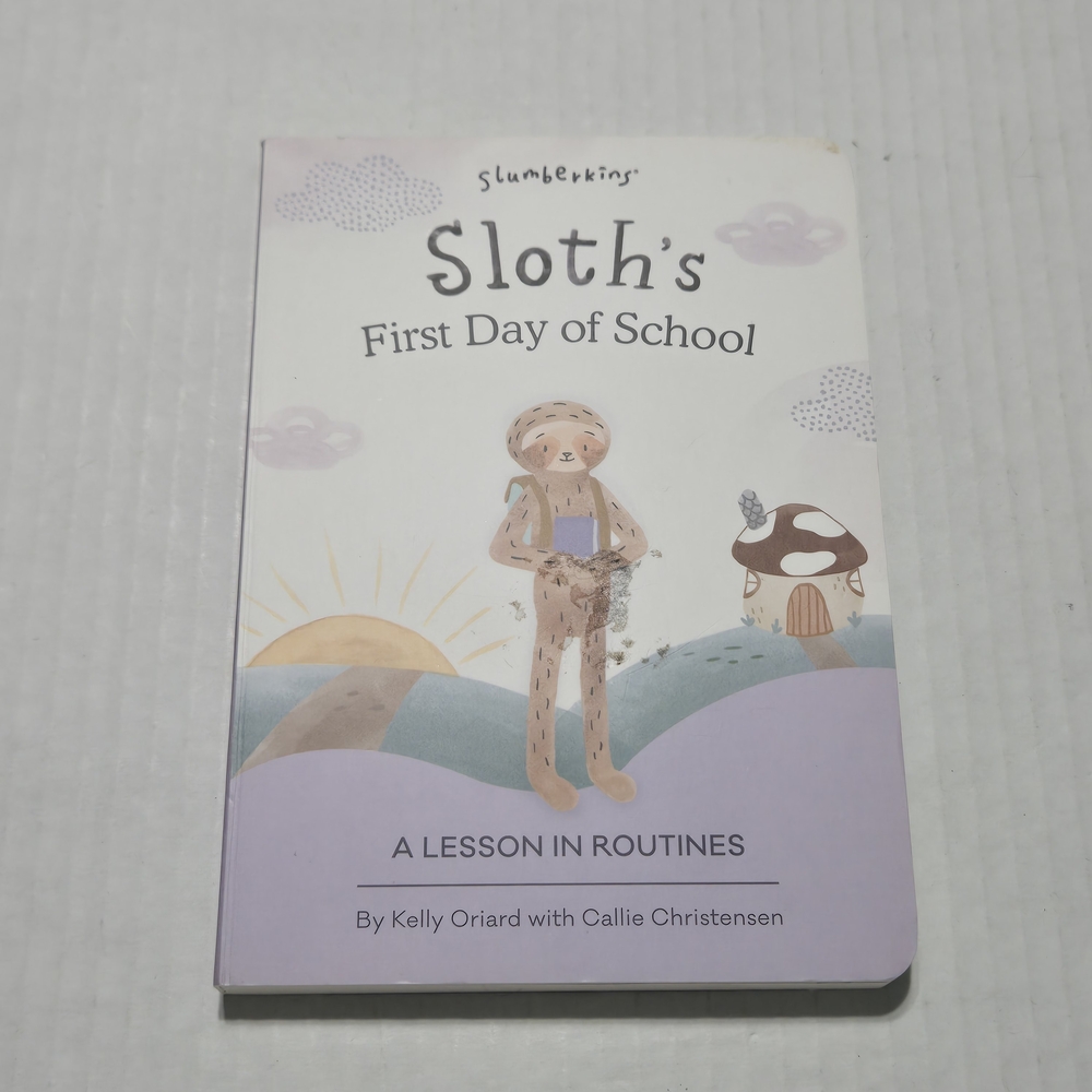 Slumberkins Sloth Children's Book, Sloth's First Day Of School